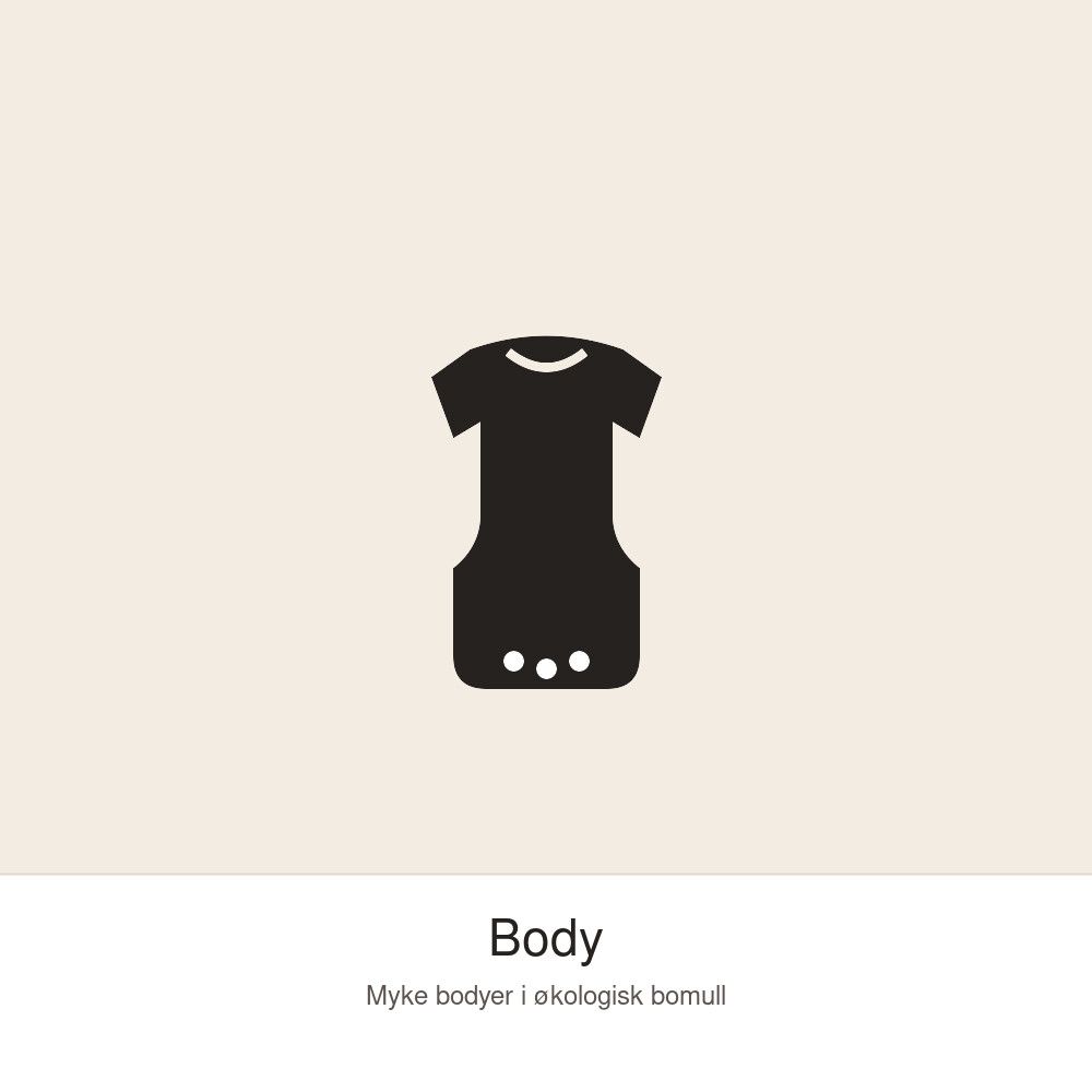 bodyer fra størrelse 50 - 92